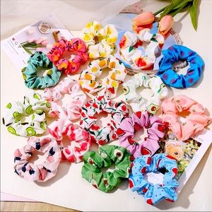 Set of 12 girls hair scrunches
